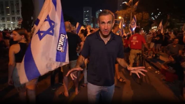 مراسل CNN يرصد استمرار الاحتجاجات في إسرائيل ضد “الإصلاح القضائي”