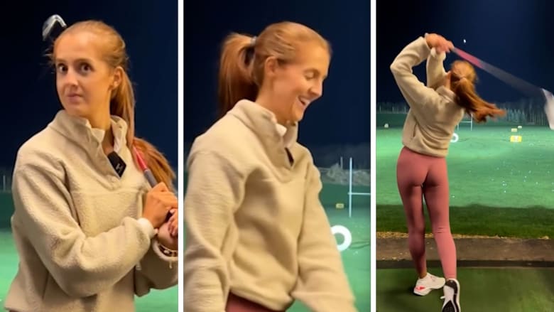 فيديو لرجل يحاول شرح طريقة لعب الغولف لمحترفة يثير تفاعلًا.. شاهد كيف ردت عليه