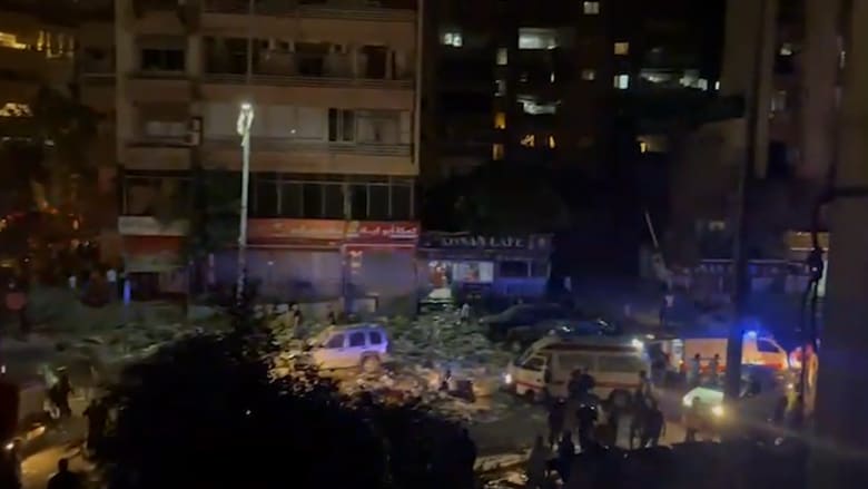 إسرائيل تقصف داخل حدود بيروت لأول مرة منذ اندلاع الحرب.. شاهد ما حدث