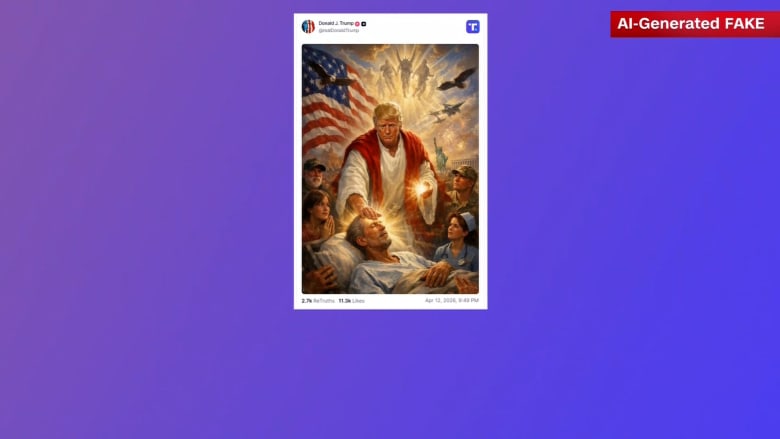 كاردينال ينتقد صورة ترامب "المزعجة" التي تشبه صورة المسيح