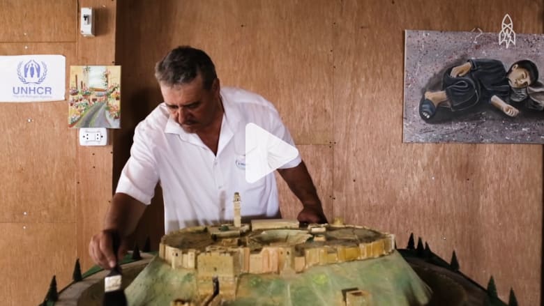 عندما تعود الآثار السورية الزائلة إلى الحياة.. بالفن عندما تعود الآثار السورية الزائلة إلى الحياة.. بالفن