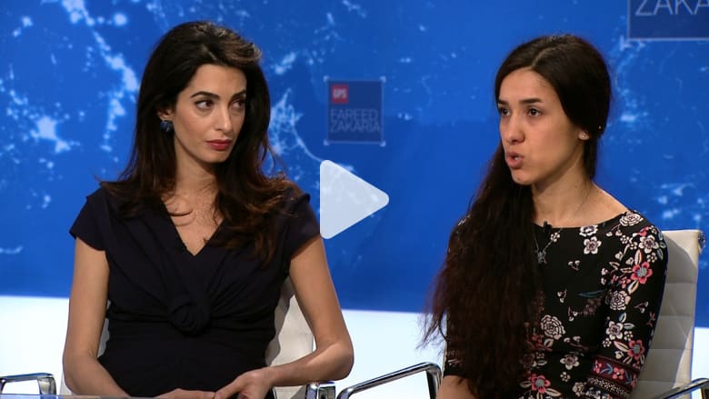 أمل كلوني دفاعاً عن أيزيدية مغتصبة: من سيحاكم داعش؟ أمل كلوني دفاعاً عن أيزيدية مغتصبة: من سيحاكم داعش؟