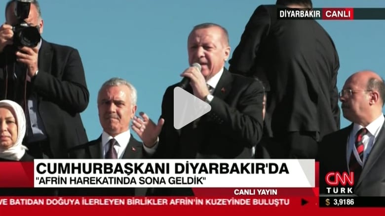 أردوغان: وصلنا إلى النهاية في عفرين وجنودنا ينهون اللعبة أردوغان: وصلنا إلى النهاية في عفرين وجنودنا ينهون اللعبة
