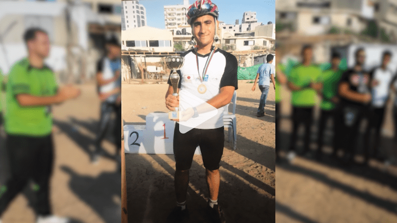 شاهد.. حلم احتراف ركوب دراجات بترته النيران الإسرائيلية شاهد.. حلم احتراف ركوب دراجات بترته النيران الإسرائيلية