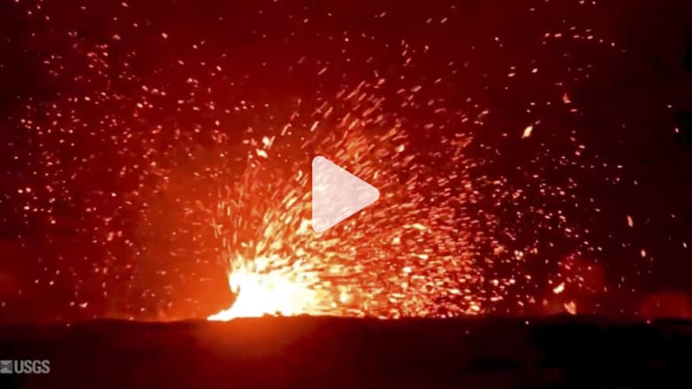 شاهد.. زوبعة من الحمم البركانية في هاواي شاهد.. زوبعة من الحمم البركانية في هاواي