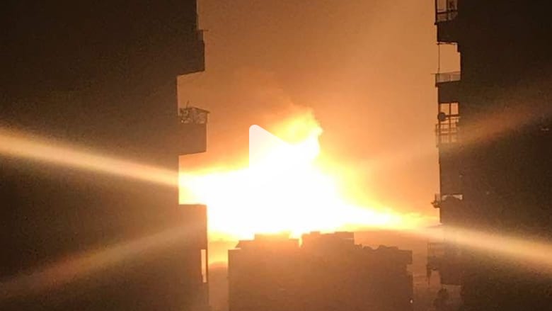 مقاطع وصور "تظهر" تفجيرات بقاعدة المزة السورية مقاطع وصور "تظهر" تفجيرات بقاعدة المزة السورية