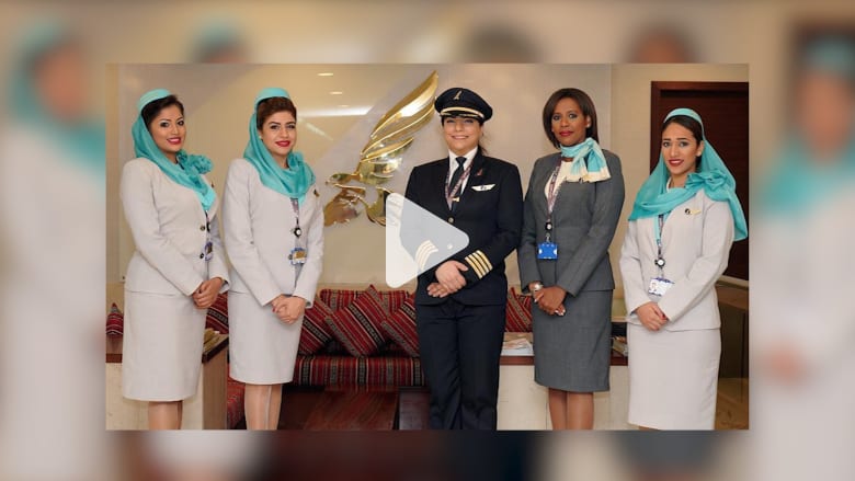 في يوم المرأة البحرينية.. طيران الخليج يستبدل طاقمه بالنساء في يوم المرأة البحرينية.. طيران الخليج يستبدل طاقمه بالنساء