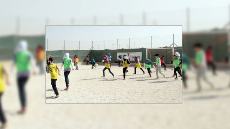 كرة القدم لبث الأمل في مخيم الزعتري