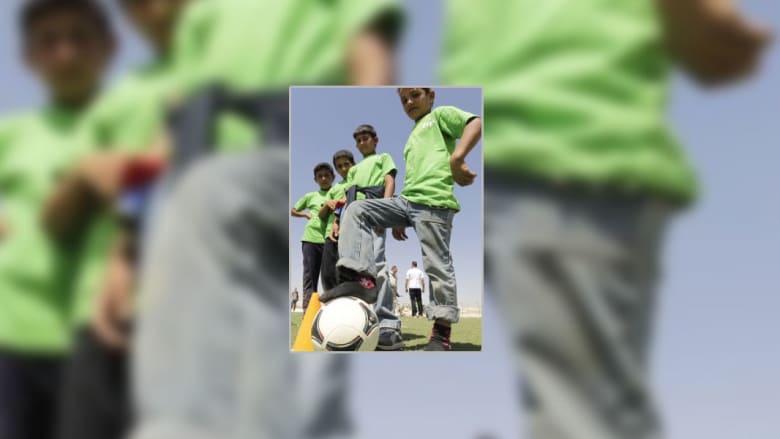 كرة القدم لبث الأمل في مخيم الزعتري