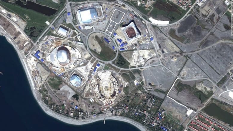 شاهد مراحل بناء القرية الأولمبية في سوتشي
