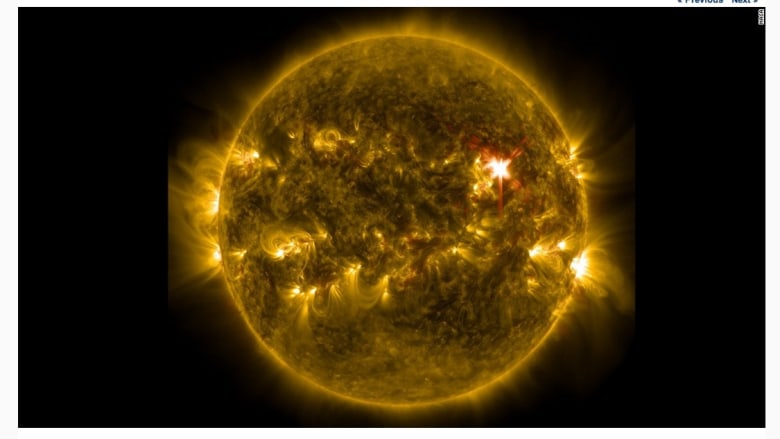 صورة بالأشعة فوق البنفسجية للشمس من وكالة ناسا ملتقطة في 7 مايو/أيار.