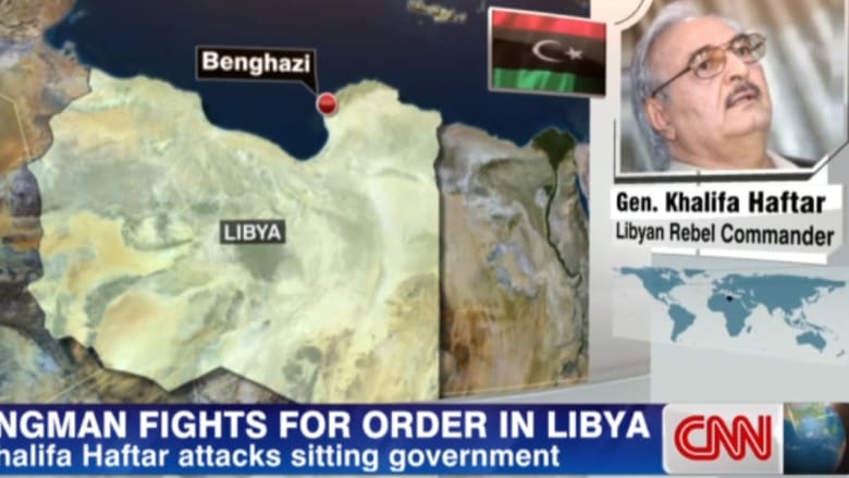 حفتر لـCNN: أخوض معركة ليبيا عن العالم كله ولا طموحات شخصية لي بالسلطة