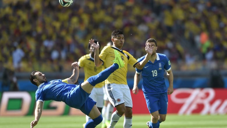 لقطات من مباراة كولومبيا واليونان بكأس العالم