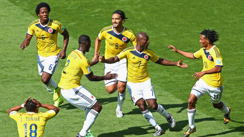لقطات من مباراة كولومبيا واليونان بكأس العالم
