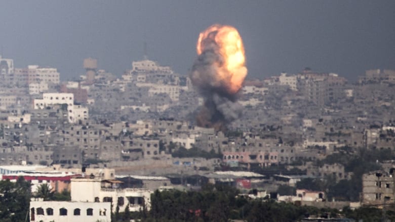 غارة للطيران الإسرائيلي على غزة 