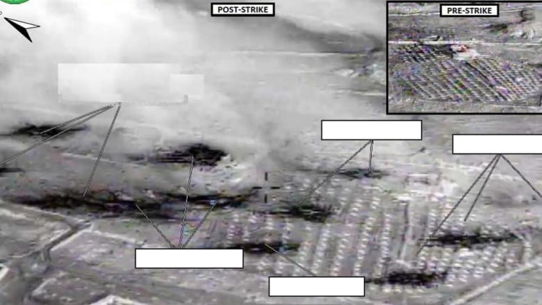 بالصور قبل وبعد.. الضربات الأمريكية على معاقل داعش