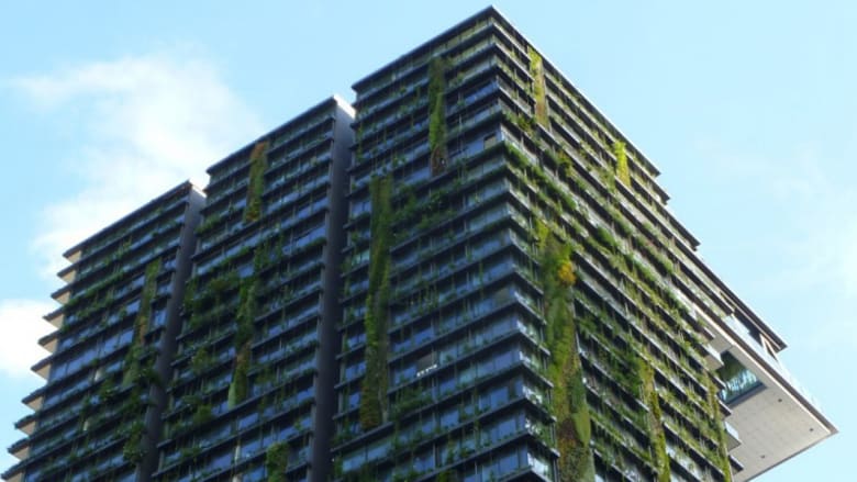بالصور..النباتات تغطي أفضل مبنى مرتفع في العالم