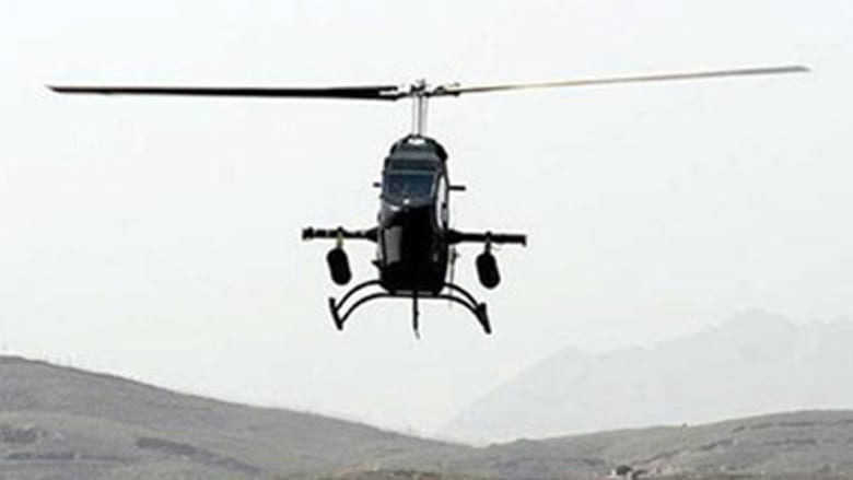 الطائرة المروحية سورنا التي كشفت عنها إيران خلال المعرض