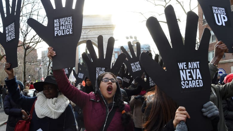 بالصور: "مليونيات غضب" بشوارع مدن أمريكا الكبرى احتجاجا على "عنصرية الشرطة" ضد السود