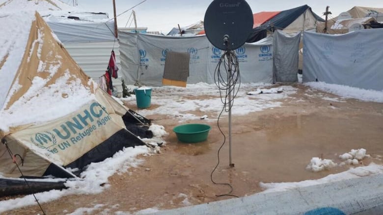 لقطات من زيارة عاصفة هدى لمخيم الزعتري