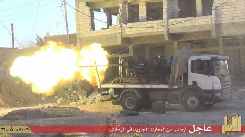 بالصور.. داعش ينشر مشاهدا لهجومه على الرمادي بالأنبار