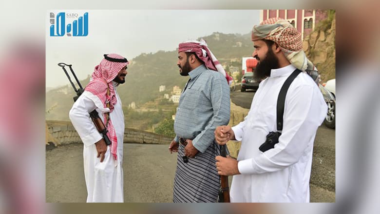 متطوعون لتأمين حدود السعودية مع اليمن في جبال فيفا