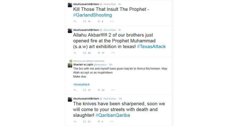 بالصور.. تويتر يكشف رابطا بين منفذ الهجوم على معرض صور كرتونية  للنبي محمد وتنظيم داعش