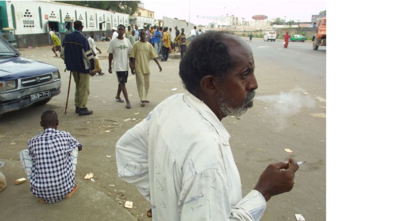 منظر من أحد شوارع بلدة جيبوتي 2003