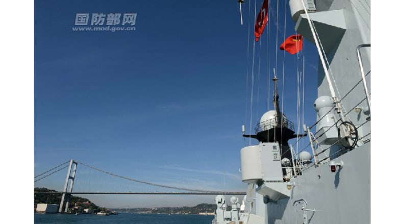 بالصور.. تدريبات عسكرية بحرية بين الصين وروسيا في المتوسط