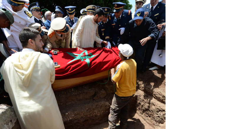تشييع جنازة الطيار المغربي