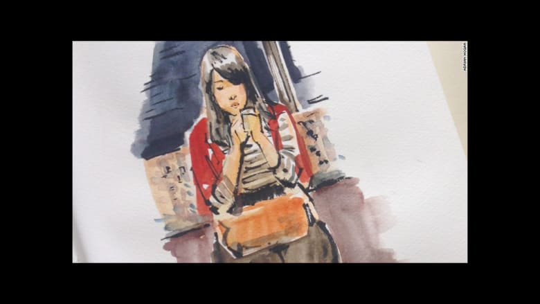رسام يبدع بنقل مناظر مدينة طوكيو الخلابة عبر رسومات على فناجين قهوة