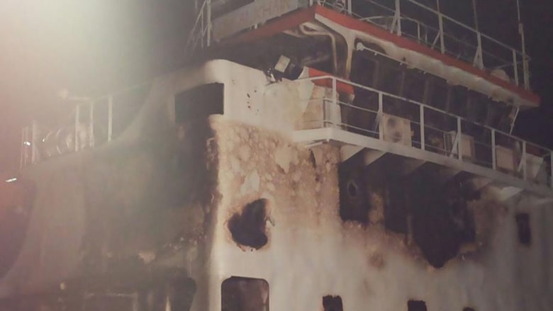 بالصور.. حريق "أم الخير" يستنفر قوات تأمين قناة السويس