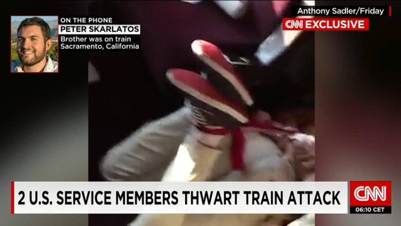 بالصور.. محاولة ارتكاب "مذبحة" على قطار فرنسي.. والمسلح إسلامي متشدد يشتبه بصلته مع داعش
