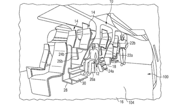 هل يمكن تصميم مقاعد الطائرات بهذا الشكل في المستقبل؟