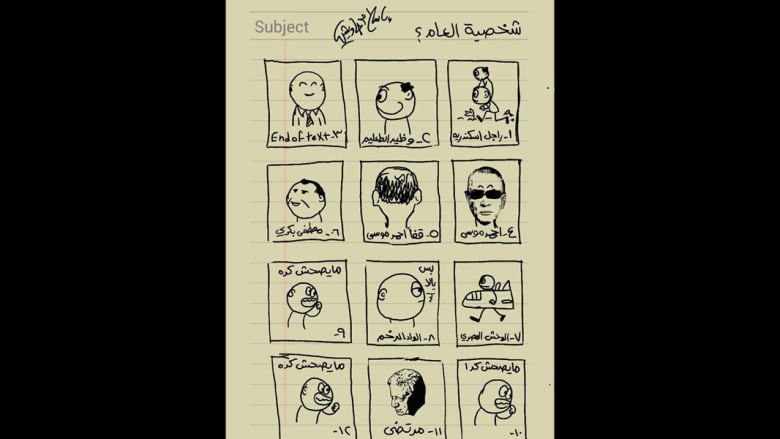 أبرز توقعات الرسام إسلام جاويش بشأن شخصية العام 2015 في مصر