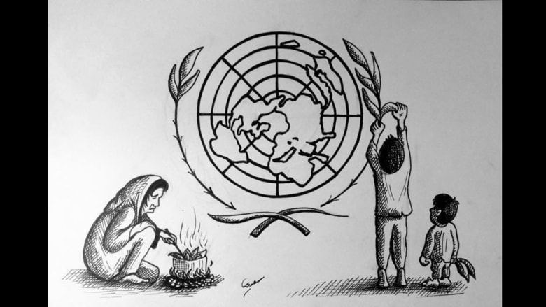 مخططات حرب: فنانون يرسمون صراعات الحرب السورية