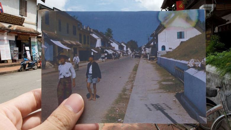 لقطات تجمع الماضي والحاضر في لاوس 