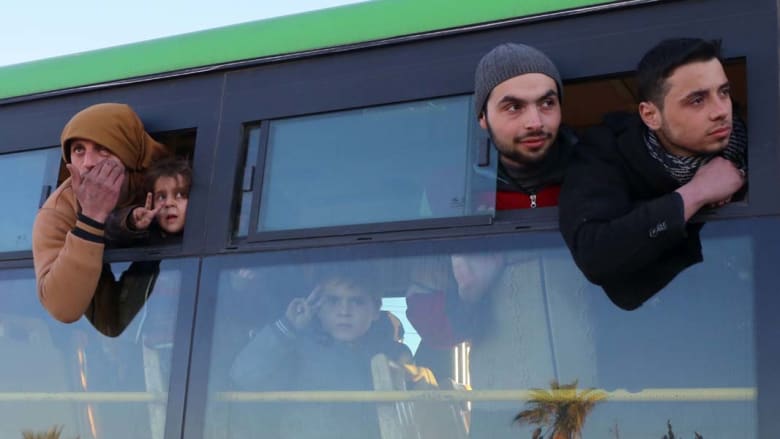 دمشق: بدء دخول الحافلات إلى شرق حلب وإتمام الإجلاء