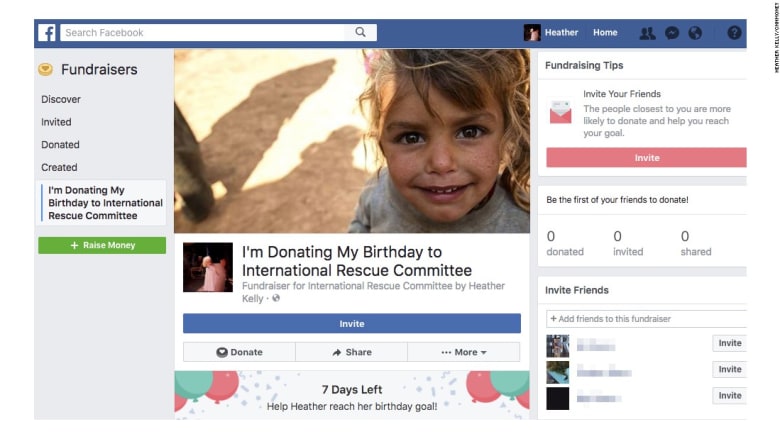 "تبرّع" بعيد ميلادك لجهة خيرية عبر "فيسبوك"