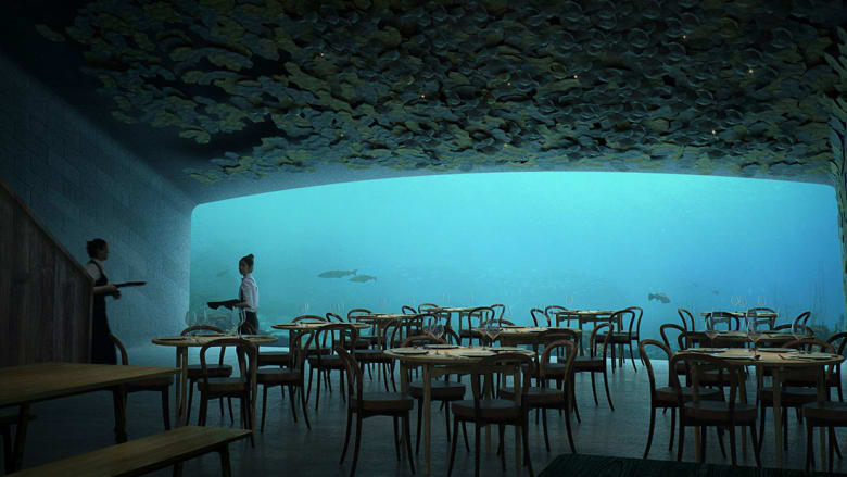أول مطعم تحت الماء قريباً في أوروبا