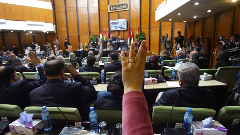 برلمان كردستان يصادق على توزيع صلاحيات الرئيس