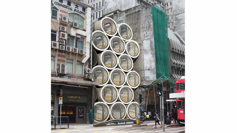 منازل أنبوبية قد تحل مشكلة السكن في هونغ كونغ!