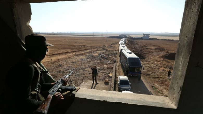 سوريا.. وصول "حافلات المحاصرين" من كفريا والفوعة إلى ريف حلب
