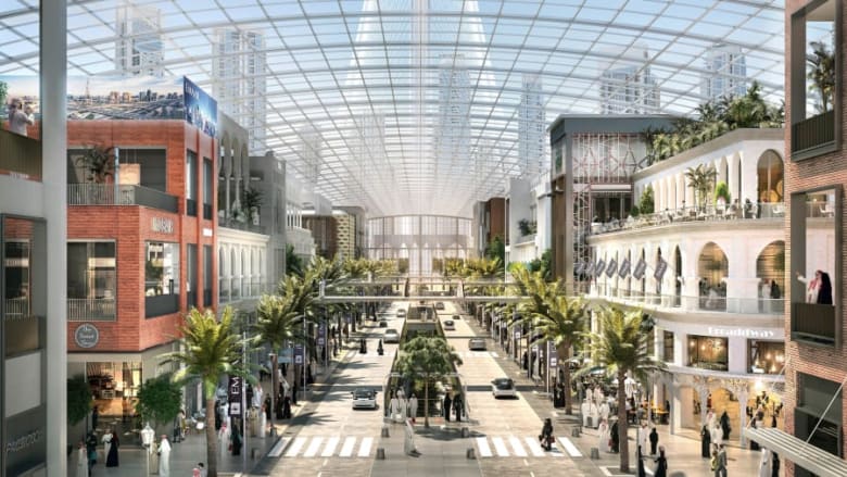 دبي تكشف عن خطط إنشاء مركز تجاري بحجم 100 ملعب كرة قدم