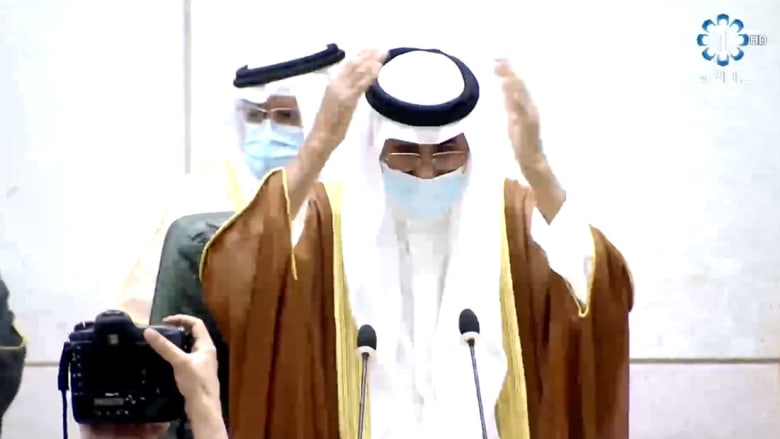 مراسم أداء القسم لأمير الكويت الجديد في البرلمان