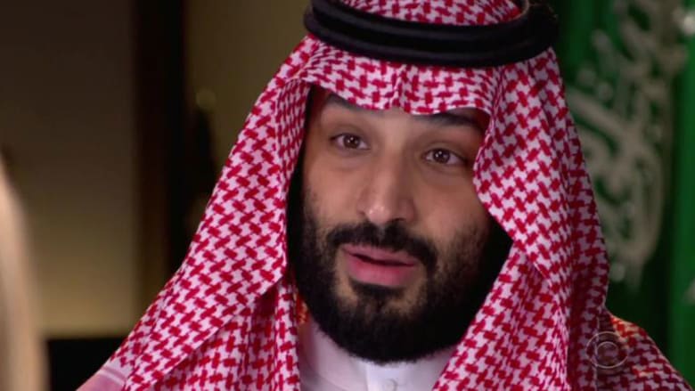 ولي عهد السعودية الأمير محمد بن سلمان في صورة من مقابلة نفى فيها أي مشاركة بمقتل خاشقجي
