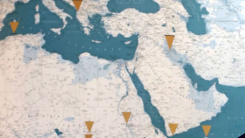 صورة أرشيفية (تعبيرية) لجزء من منطقة الشرق الأوسط (ليست الخريطة التي نشرتها القناة التركية)