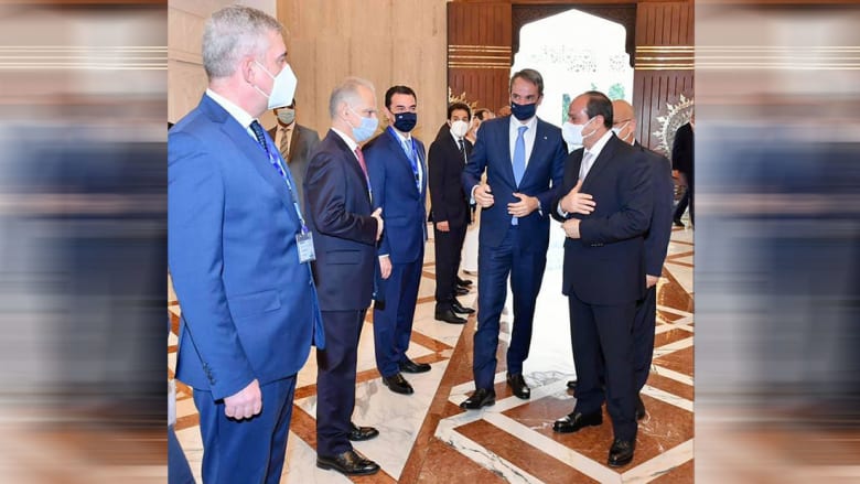 من استقبال السيسي لرئيس وزراء اليونان 