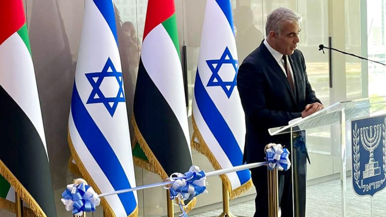 يائير لابيد في افتتاح القنصلية الإسرائيلية في دبي 