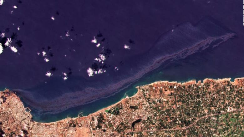 بصور أقمار صناعية.. هذا حجم التسرب النفطي السوري الذي قد يصل قبرص الأربعاء
